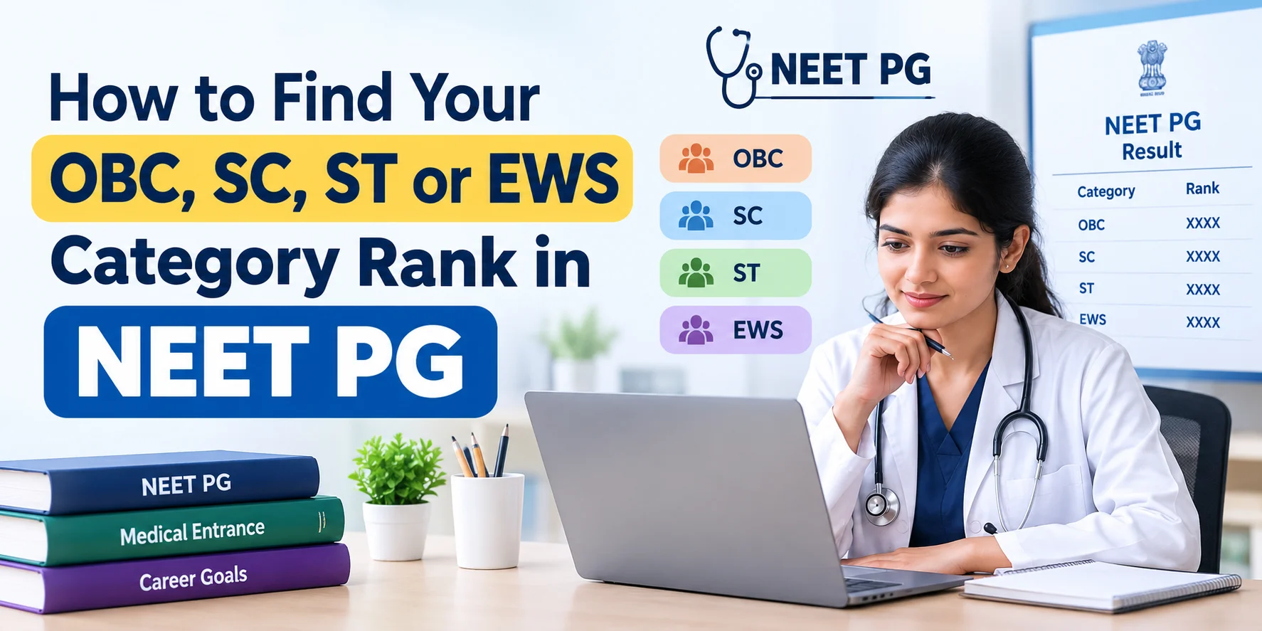 How to Find Your OBC, SC, ST or EWS Category Rank in NEET PG